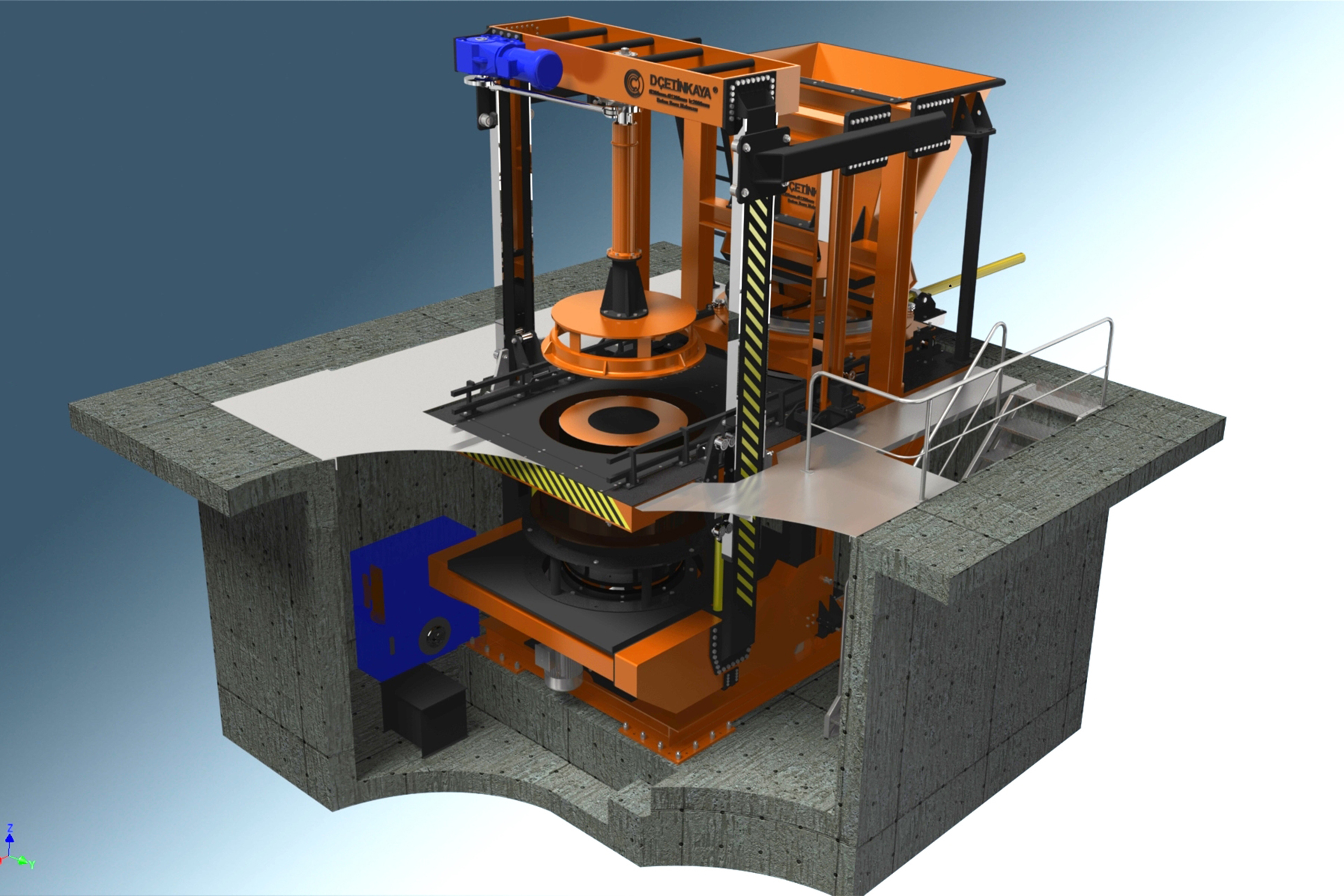 620 mm - 1500 mm Manhole Ring and Taper Machine